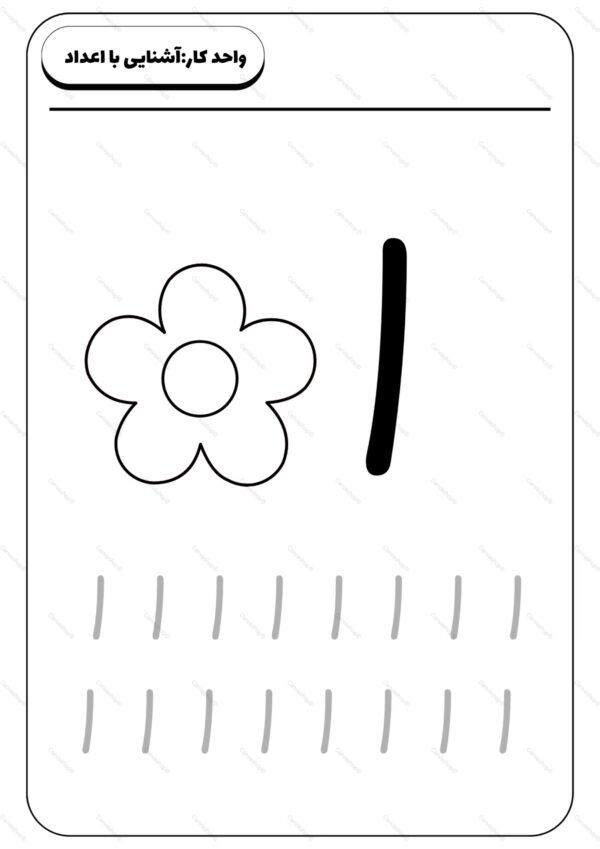 پک لوحه نویسی اعداد فارسی