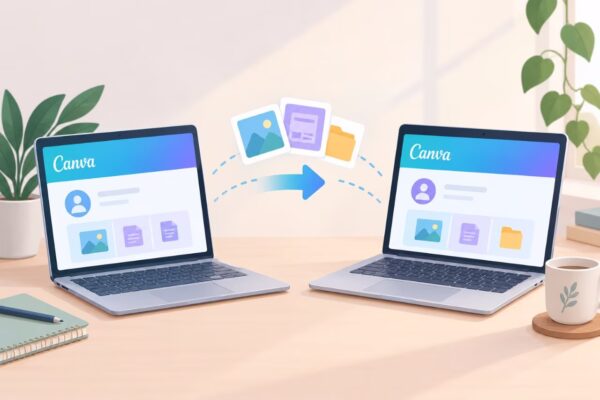 انتقال فایل بین اکانت‌های کنوا