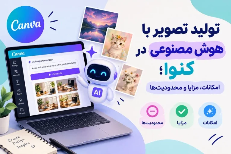 تولید تصویر با هوش مصنوعی کنوا؛ امکانات، مزایا و محدودیت ها